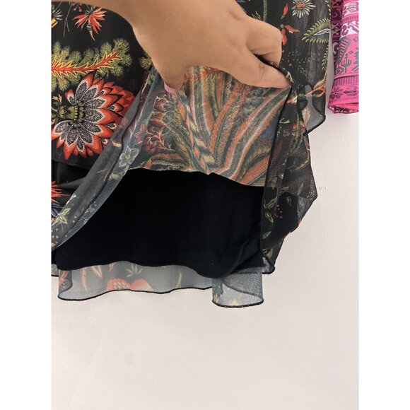 Desigual Layered Long sleeve Mini Dress Size Small - Picture 4 of 7